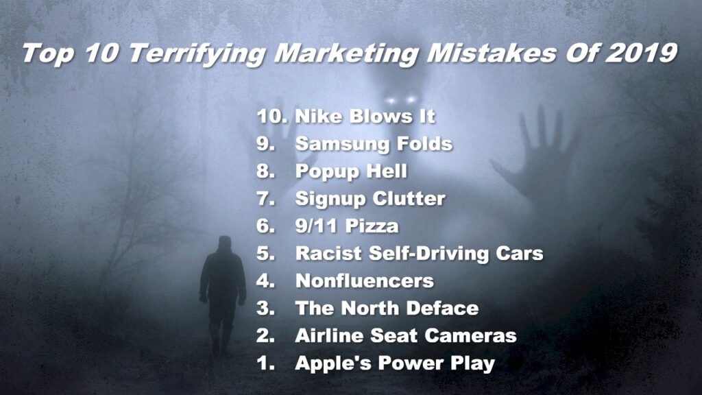 Photo: Top 10 Terrifying Marketing Mistakes of 2019